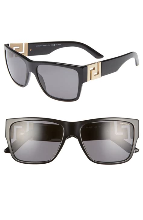 versace square pilot sunglasses|Versace polarised sunglasses.